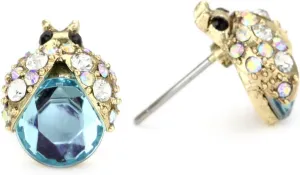 Betsey Johnson Crystal Bug Stud Earrings
