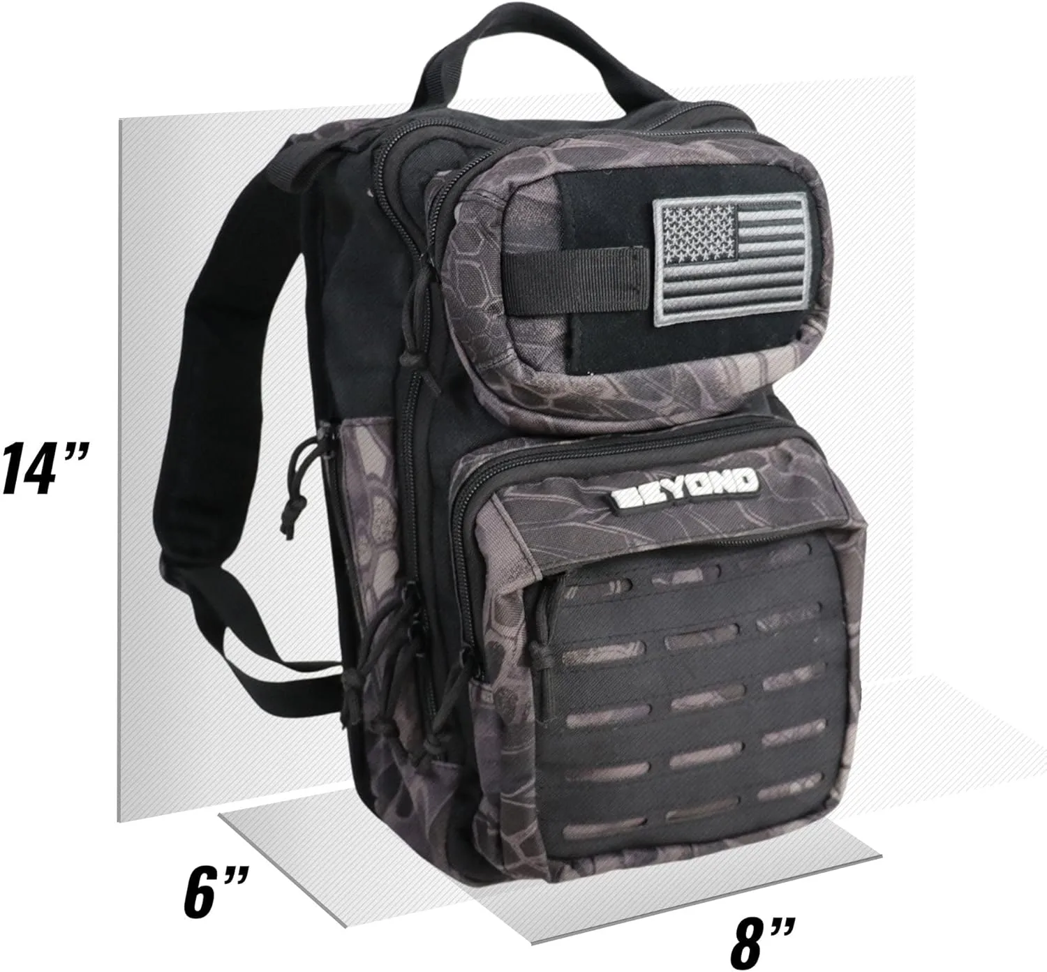 Beyond Fishing Tackle Backpack- The Voyager Tactical Fishing Storage Bag - Lightweight & Compact Bag For Fishing