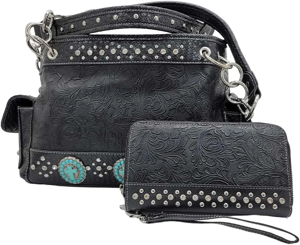 BHW Western Cross Purses Concealed Carry Western Satchel Handbags