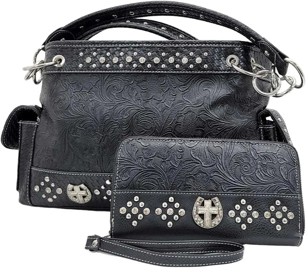 BHW Western Cross Purses Concealed Carry Western Satchel Handbags