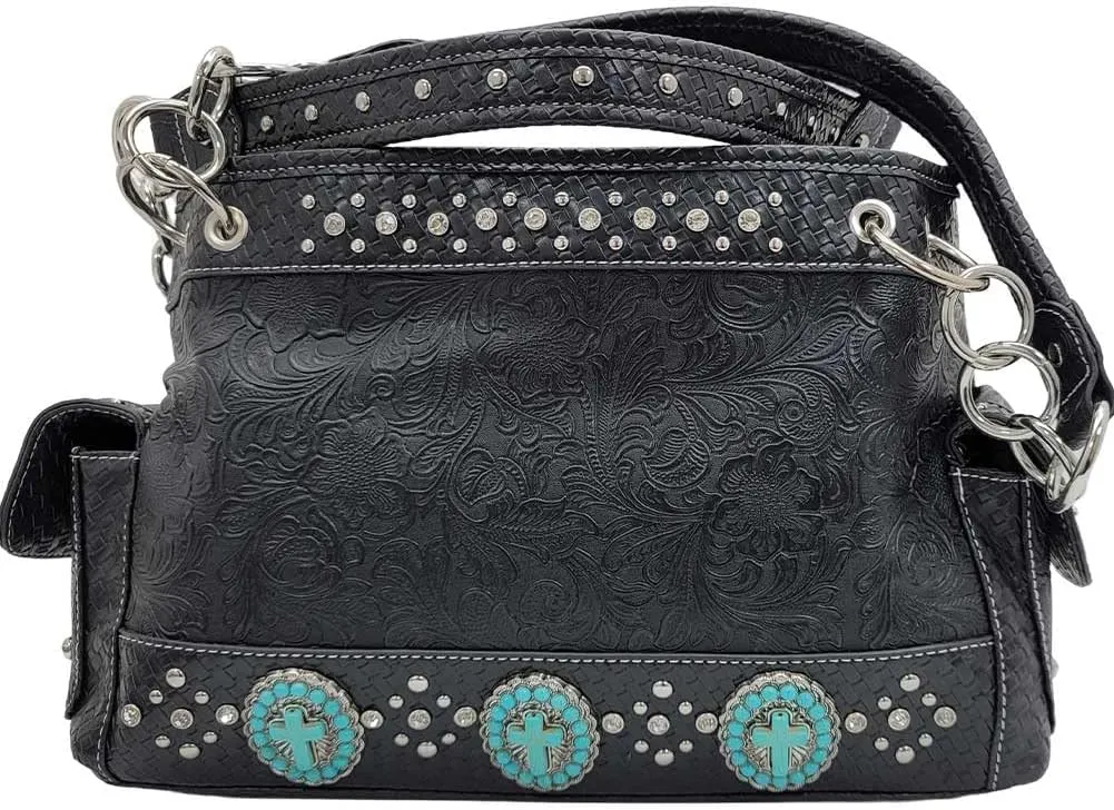 BHW Western Cross Purses Concealed Carry Western Satchel Handbags