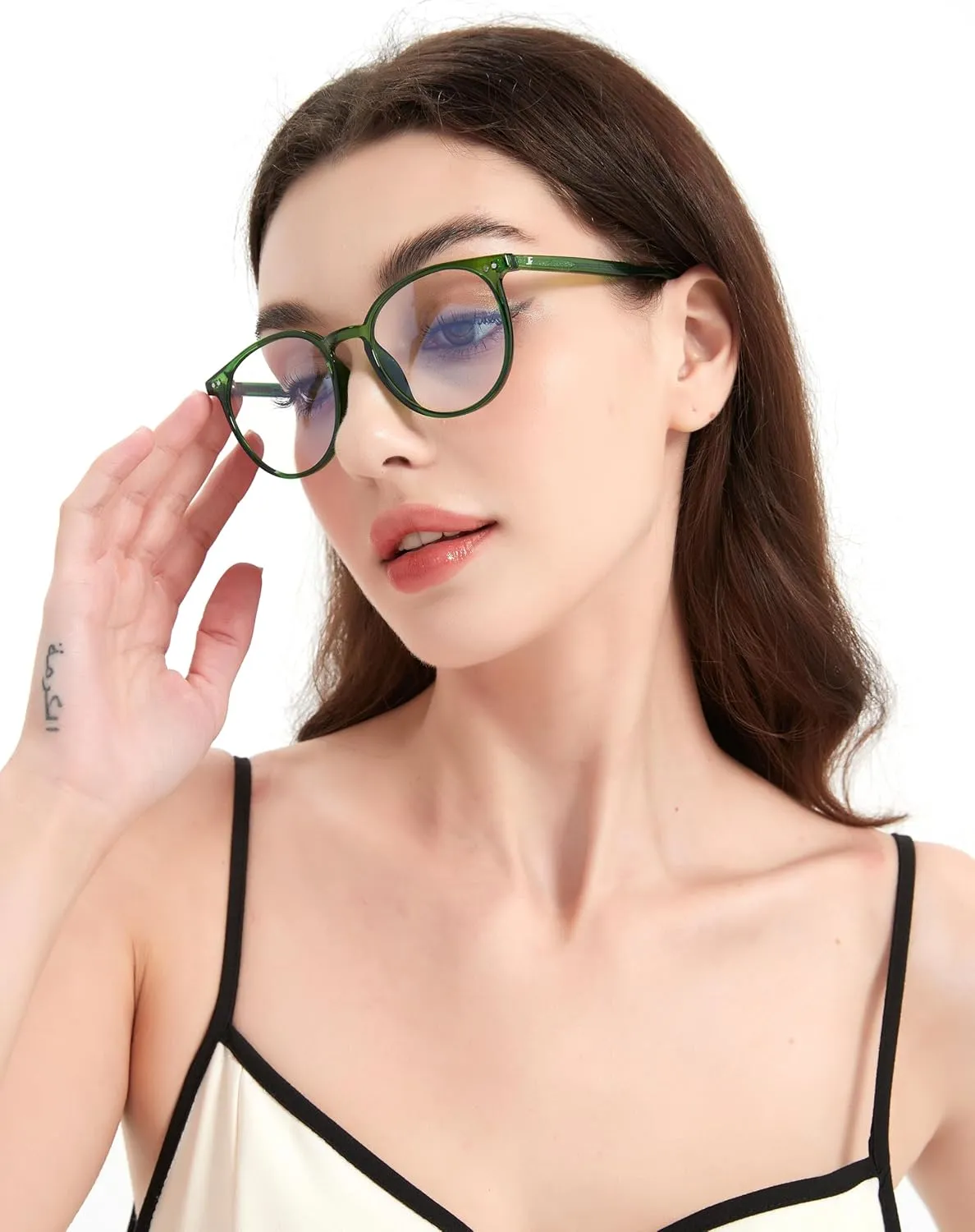 Blue Light Blocking Glasses for Women Men, Round Computer Gaming Eyeglasses Anti Eyestrain & UV Glare RF6213 (Clear Circle Frame)