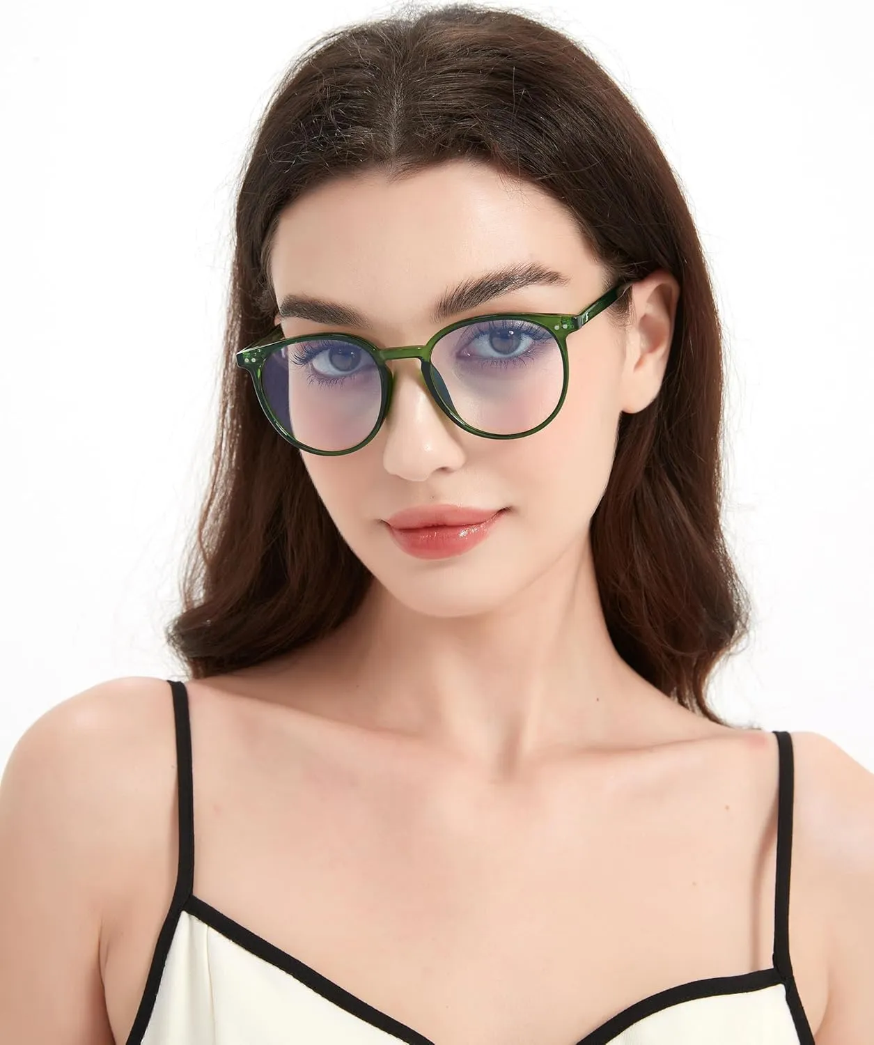 Blue Light Blocking Glasses for Women Men, Round Computer Gaming Eyeglasses Anti Eyestrain & UV Glare RF6213 (Leopard Circle Frame)
