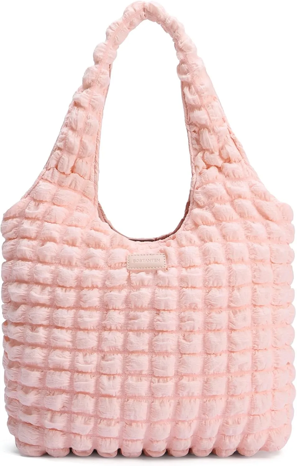 BOSTANTEN Small Puffer Bag for Women Lightweight Hobo Handbag Bubble Puffy Shoulder Purse for Travel 13" L*11" H*3.13" W