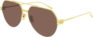 Bottega Veneta BV1046S Gold One Size