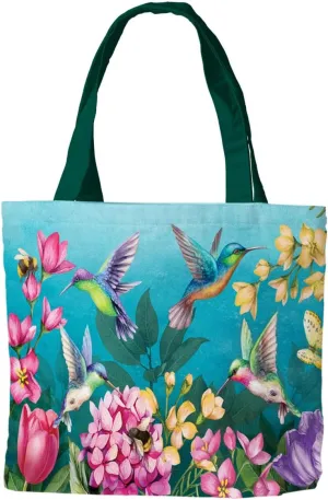 Briarwood Lane Springtime Hummingbirds Spring Tote Bag 15" x 14" x 7"