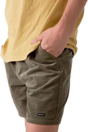 Brixton Leon Mens Elastic Waist Corduroy Shorts
