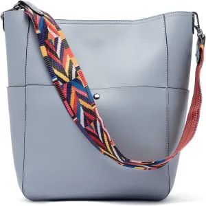 BROMEN Women Purses and Handbags Leather Hobo Bags Designer Shoulder Bucket Crossbody Purse