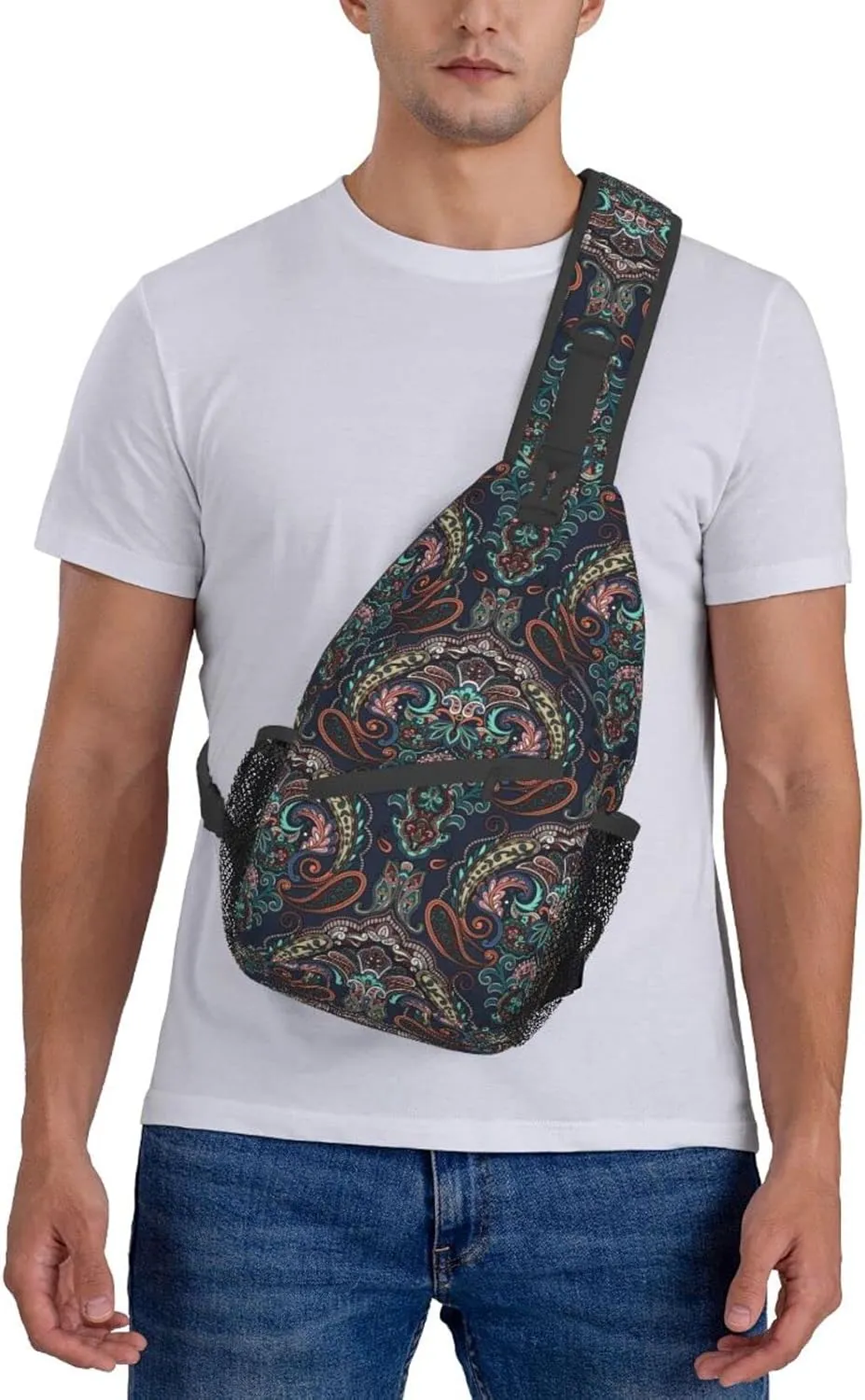 Butterflies Sling Bag Crossbody Sling Backpack for Women Men Travel Hiking Daypack Chest Shoulder Bag