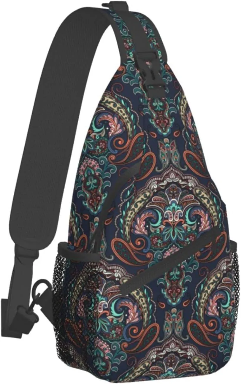 Butterflies Sling Bag Crossbody Sling Backpack for Women Men Travel Hiking Daypack Chest Shoulder Bag