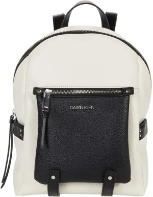 Calvin Klein Maya Novelty Backpack - Bags for Women - Top-zip Main Compartment - Adjustable Shoulder Straps Cherub White/Black One Size One Size