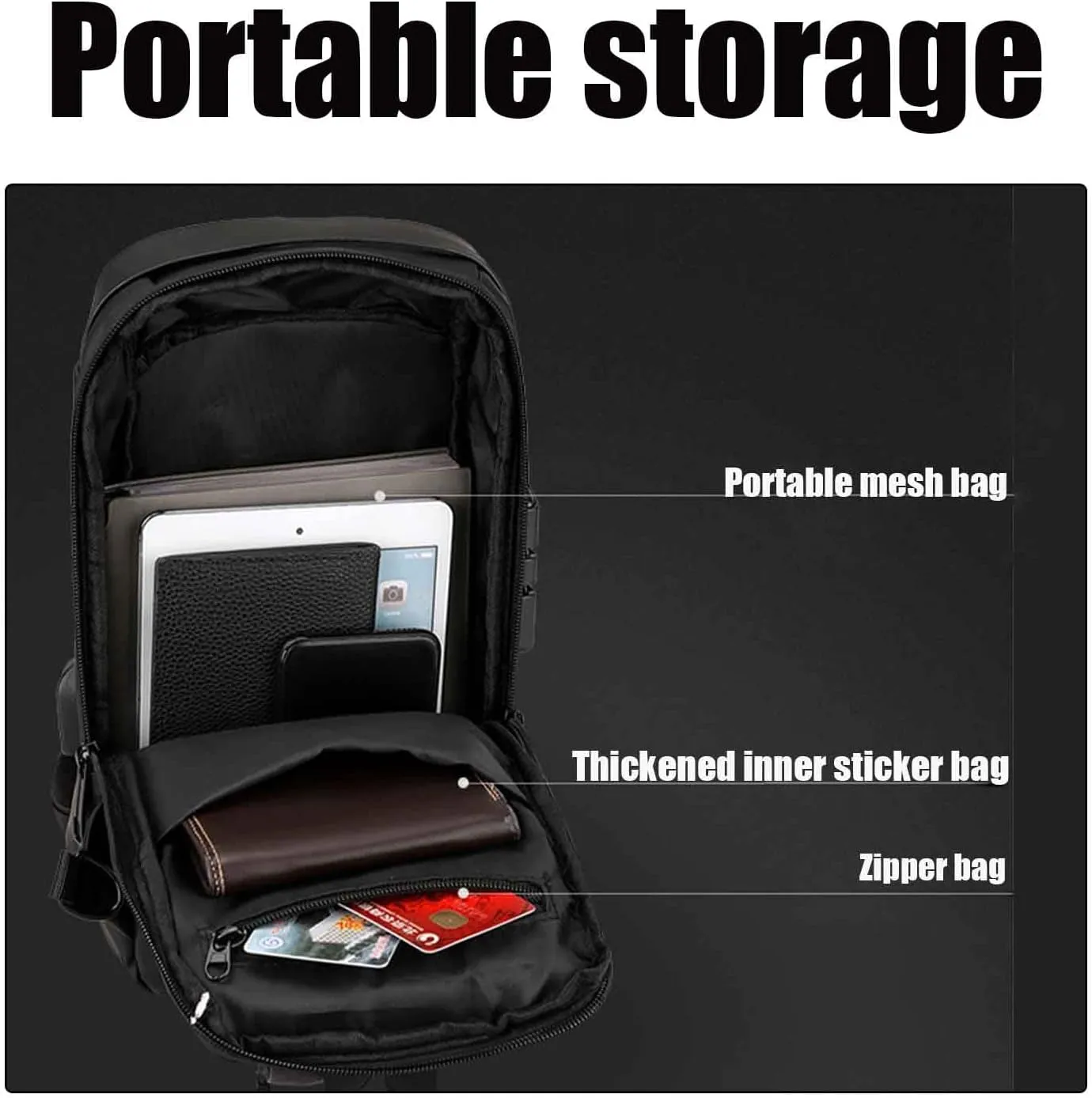Carbon Fiber Streamline Anti-Theft Sling Bag, USB charging port Sport Waterproof Shoulder Bag, for Daily Trips, Commutes (Gray Gold)