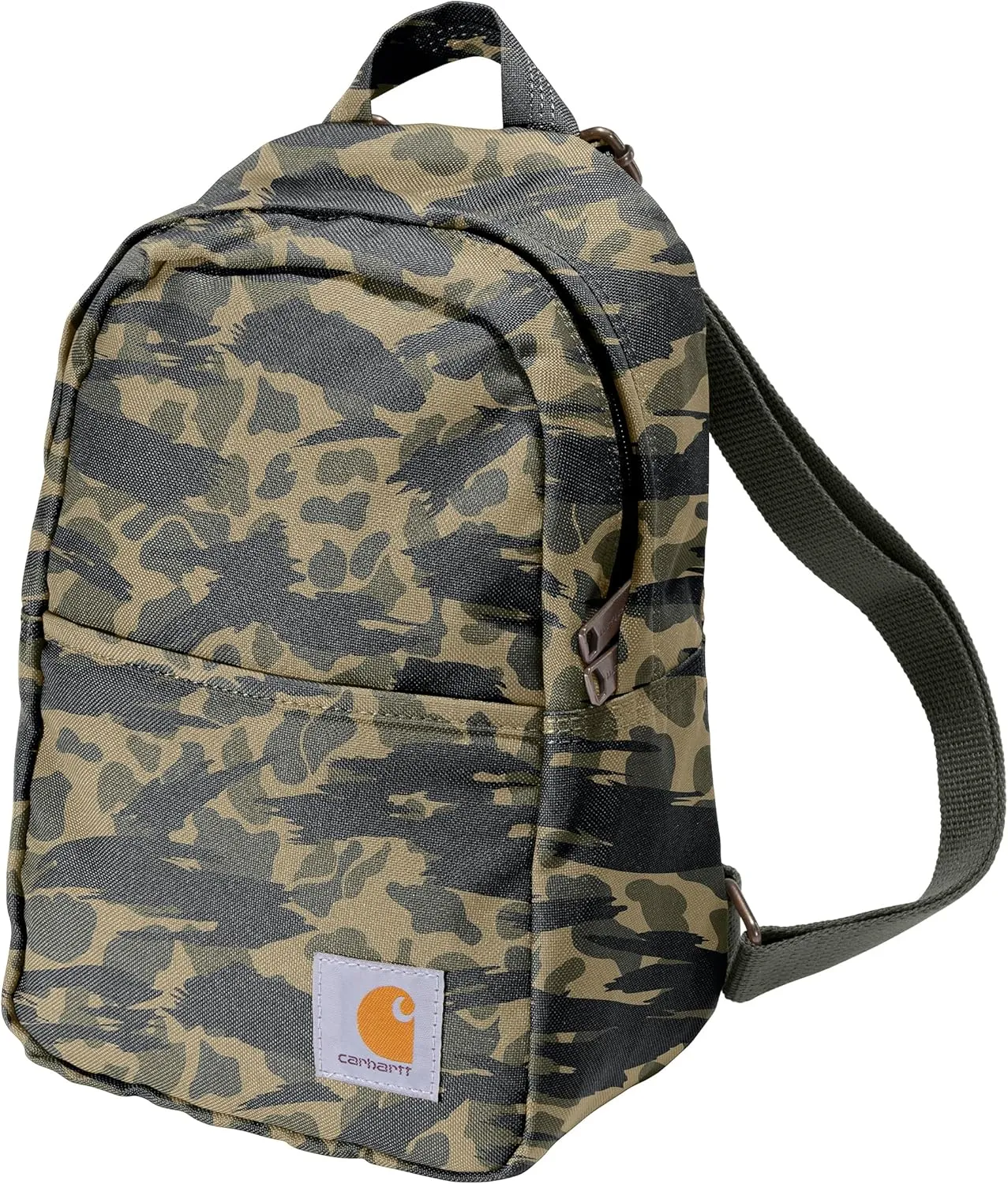 Carhartt Classic Mini, Durable, Water-Resistant Backpack with Adjustable Shoulder Straps, Blind Duck Camo, One Size