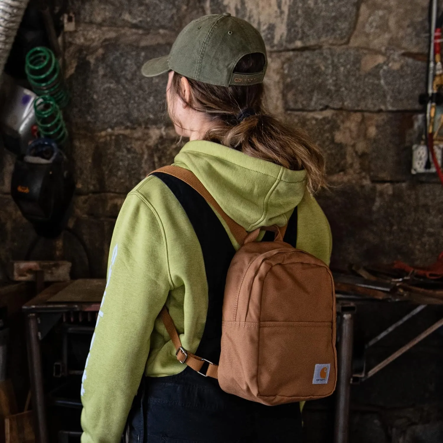 Carhartt Classic Mini, Durable, Water-Resistant Backpack with Adjustable Shoulder Straps, Marmalade, One Size