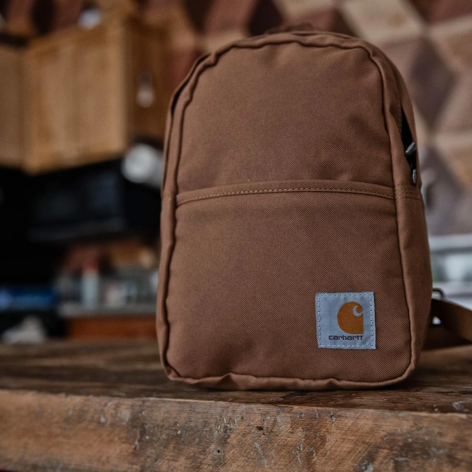 Carhartt Classic Mini, Durable, Water-Resistant Backpack with Adjustable Shoulder Straps, Marmalade, One Size