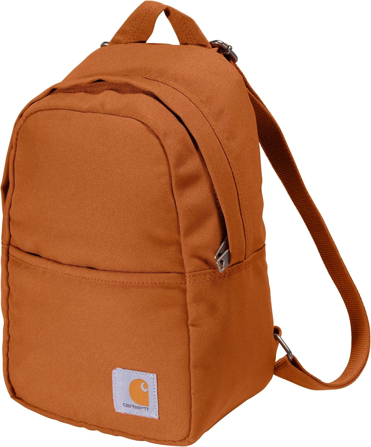 Carhartt Classic Mini, Durable, Water-Resistant Backpack with Adjustable Shoulder Straps, Marmalade, One Size