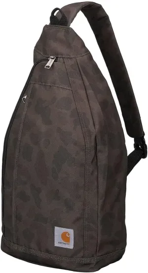 Carhartt Mono Sling Backpack, Unisex Crossbody Bag for Travel and Hiking, Duck Camo