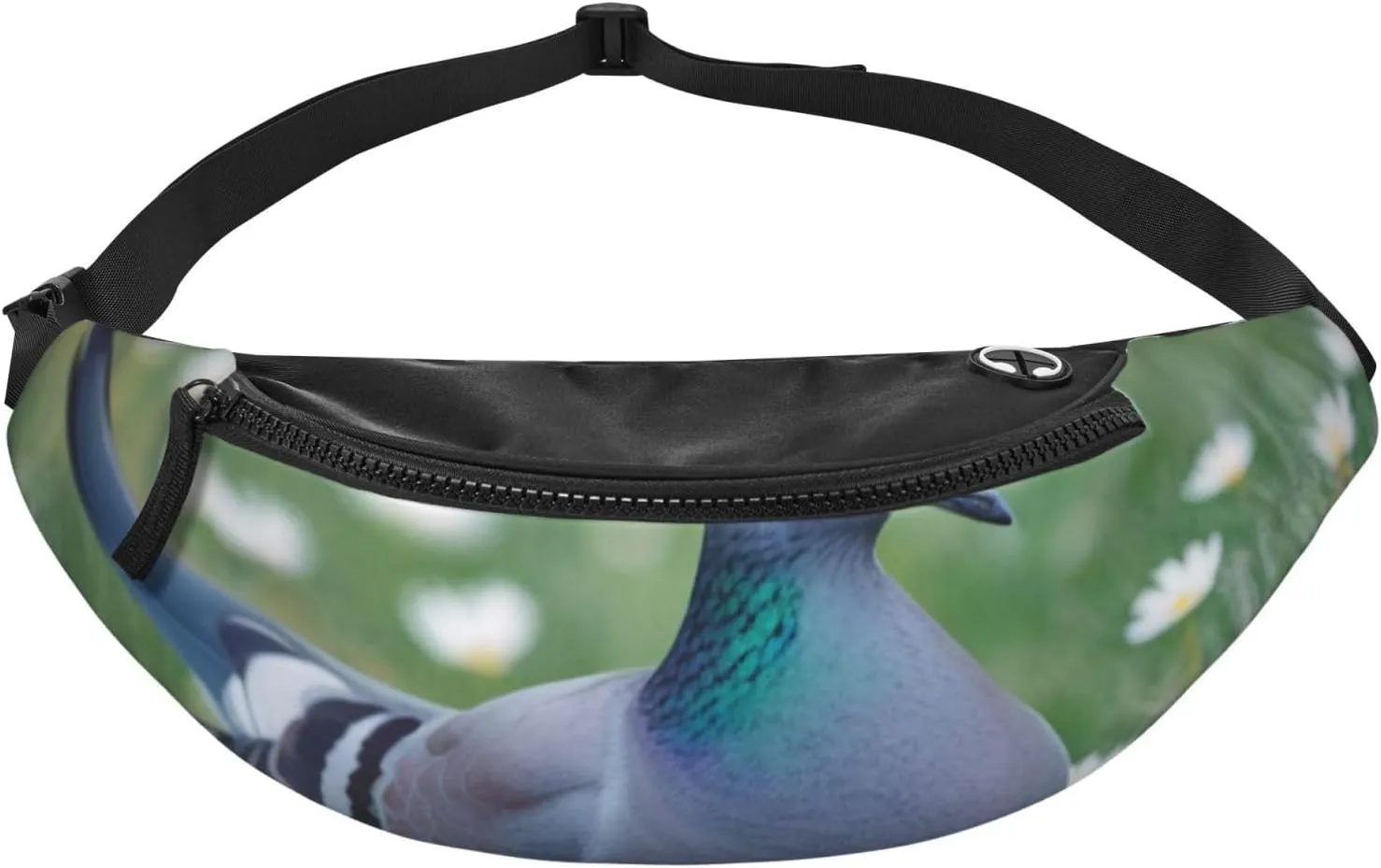 Casual Grass and dove Printed Fanny Pack,Crossbody Fanny packs for women Men Waist Bag for Running Travel