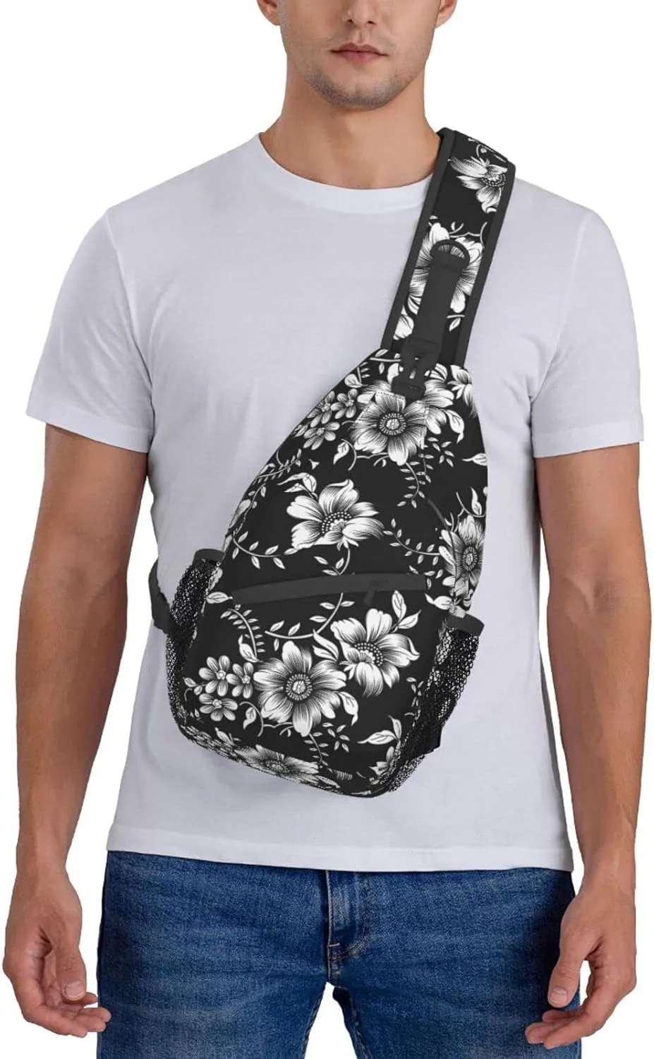 Casual Sling Bag Crossbody Shoulder Backpack Gym Sports Travel Hiking Daypack Chest Bag Small Backpack for Women Men