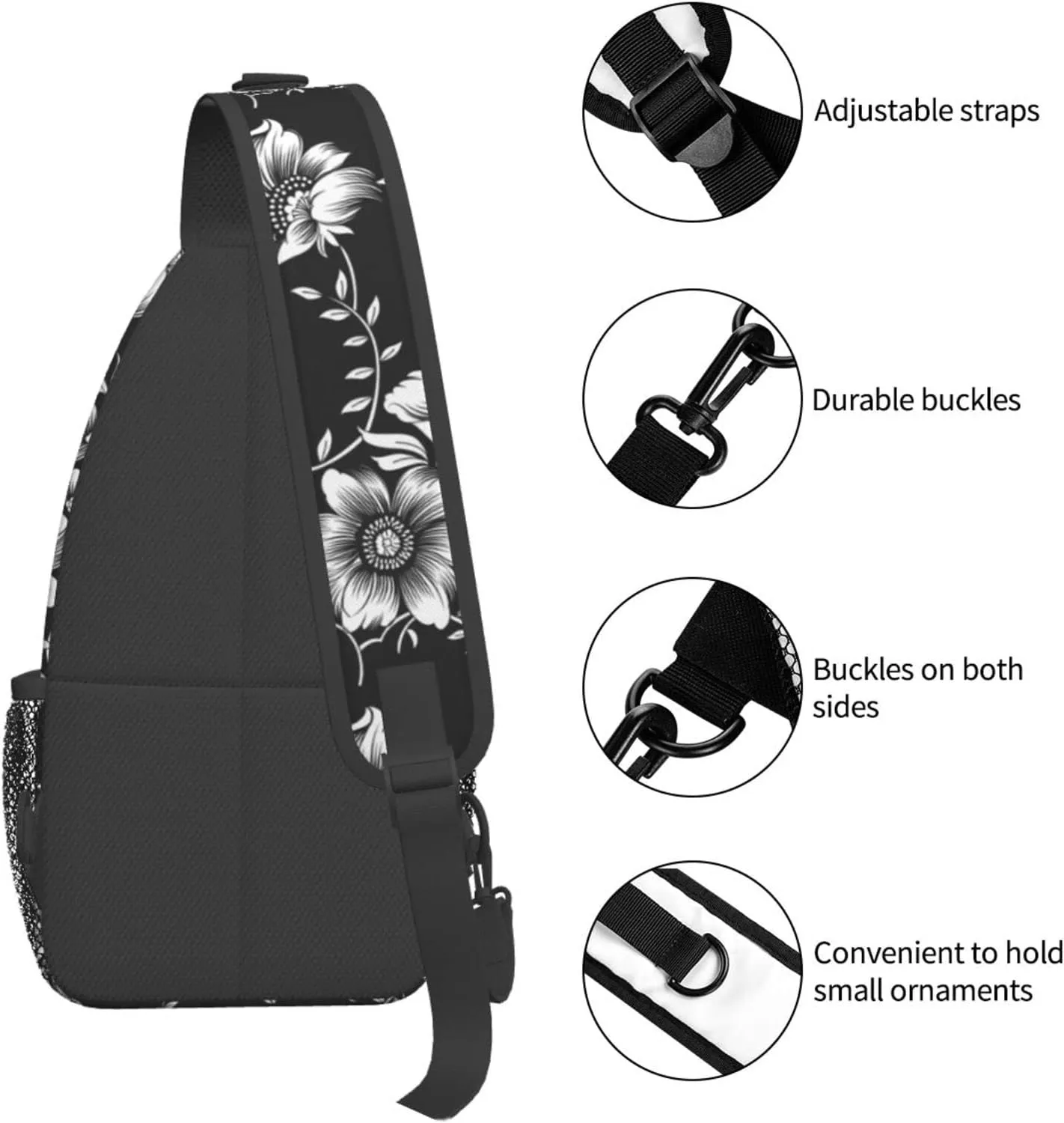 Casual Sling Bag Crossbody Shoulder Backpack Gym Sports Travel Hiking Daypack Chest Bag Small Backpack for Women Men