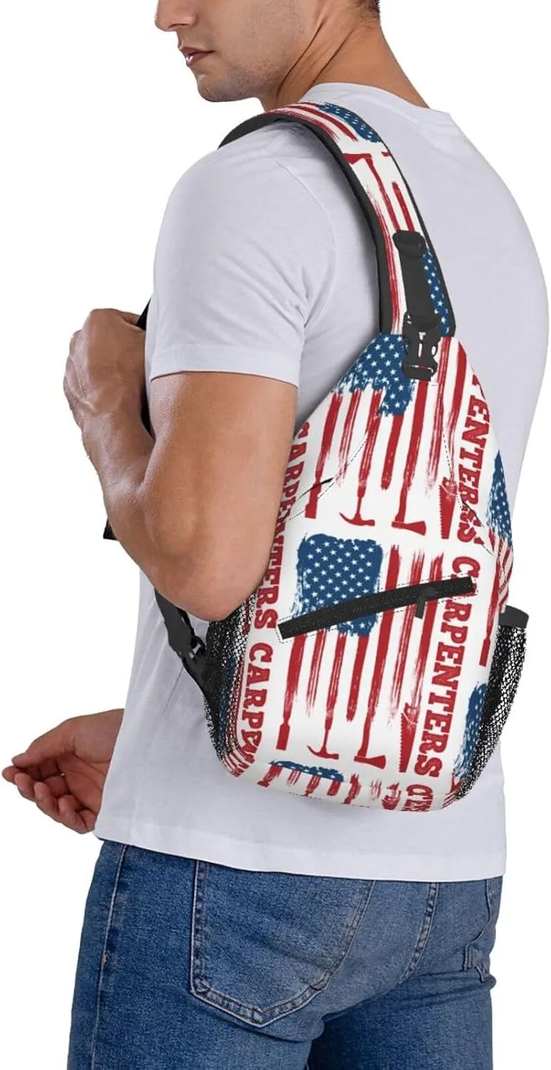 Chest Sling Bag Crossbody Shoulder Backpack Bag Gym Cycling Travel Hiking Daypack Cross Bag
