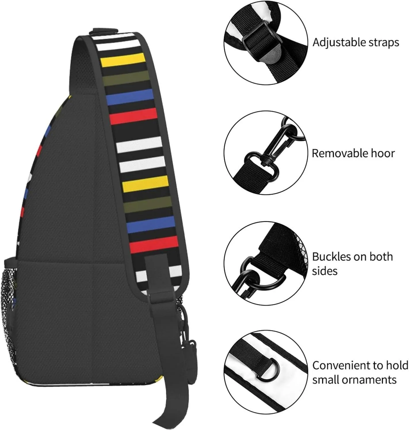 Chest Sling Bag Crossbody Shoulder Backpack Bag Gym Cycling Travel Hiking Daypack Cross Bag