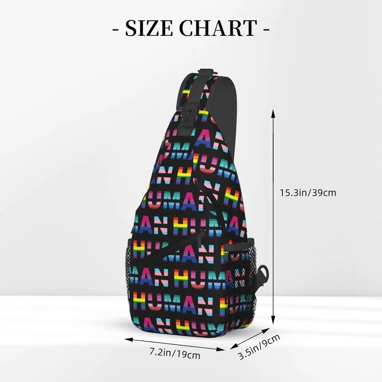 Chest Sling Bag Crossbody Shoulder Backpack Bag Gym Cycling Travel Hiking Daypack Cross Bag