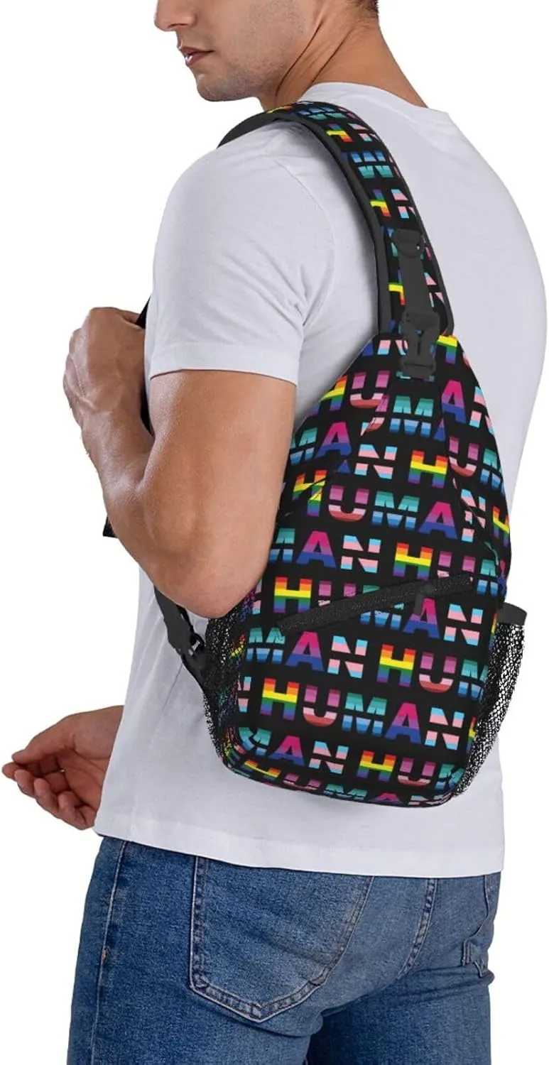 Chest Sling Bag Crossbody Shoulder Backpack Bag Gym Cycling Travel Hiking Daypack Cross Bag