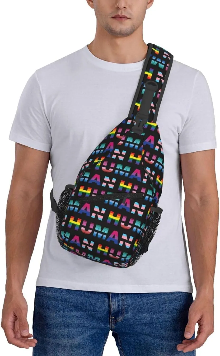 Chest Sling Bag Crossbody Shoulder Backpack Bag Gym Cycling Travel Hiking Daypack Cross Bag