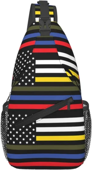 Chest Sling Bag Crossbody Shoulder Backpack Bag Gym Cycling Travel Hiking Daypack Cross Bag