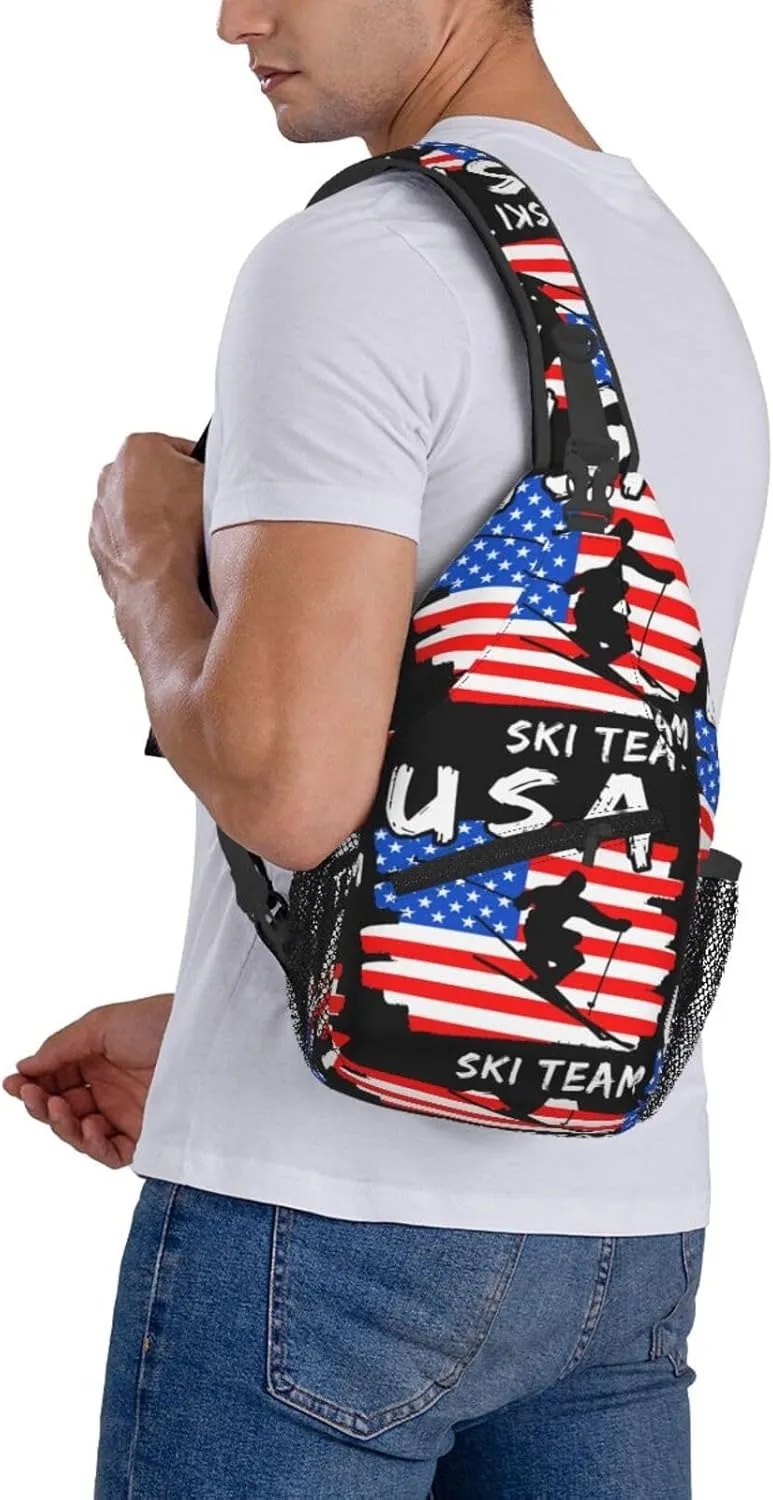 Chest Sling Bag Crossbody Shoulder Backpack Bag Gym Cycling Travel Hiking Daypack Cross Bag