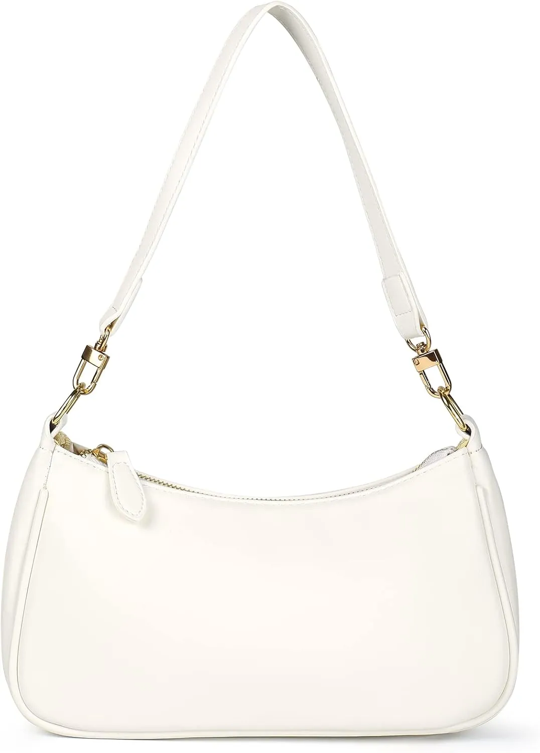 Classic Clutch Shoulder Tote HandBag with 2 Removable Straps and Zipper Retro Closure Purse For Women Designer Hobo Bags