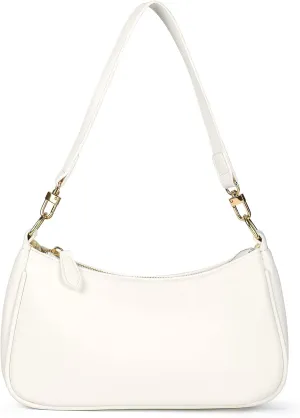 Classic Clutch Shoulder Tote HandBag with 2 Removable Straps and Zipper Retro Closure Purse For Women Designer Hobo Bags