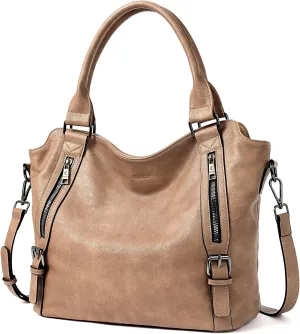 CLUCI Purses for Women Vegan Leather Handbags Tote Purse Shoulder Bag Large Ladies Hobo Bags