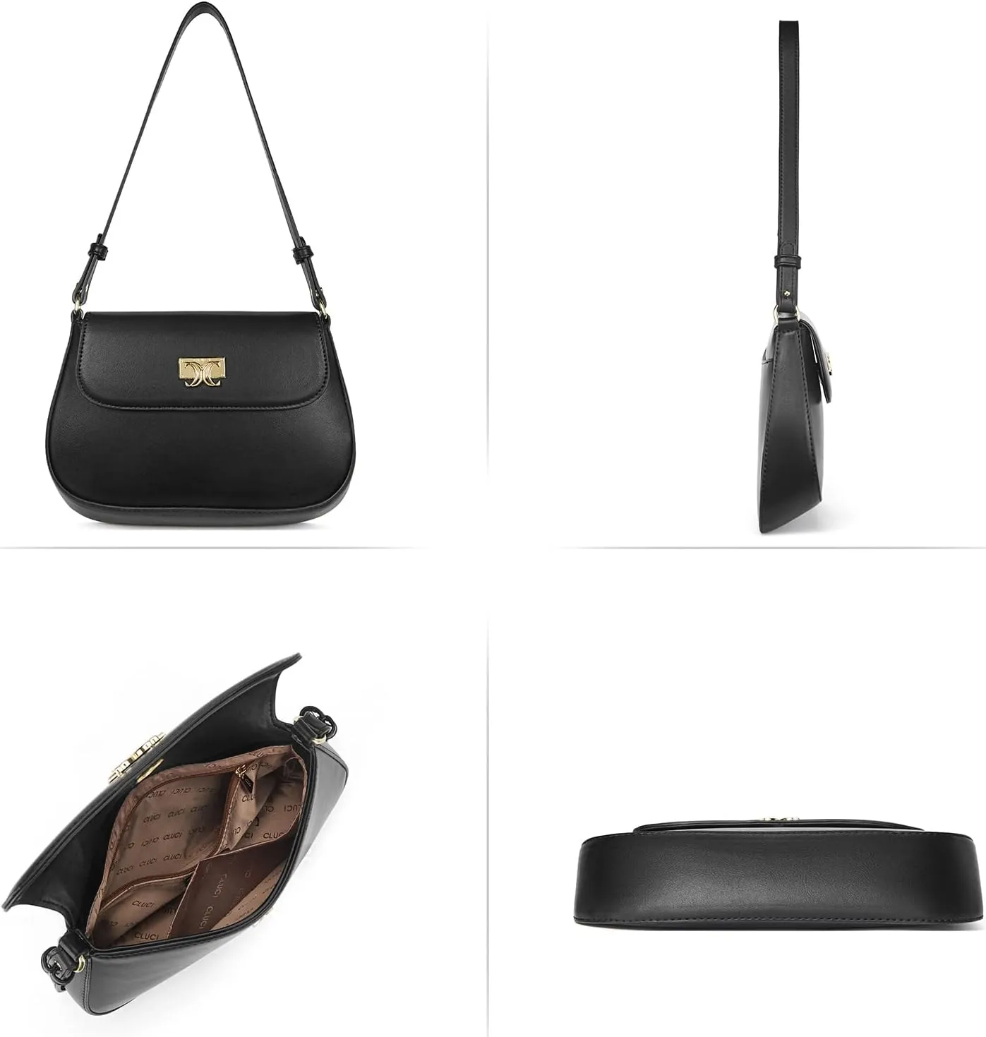 CLUCI Purses for women,Small Shoulder Bag Cute Clutch Designer tote Handbags leather crossbody bag Hobo purse