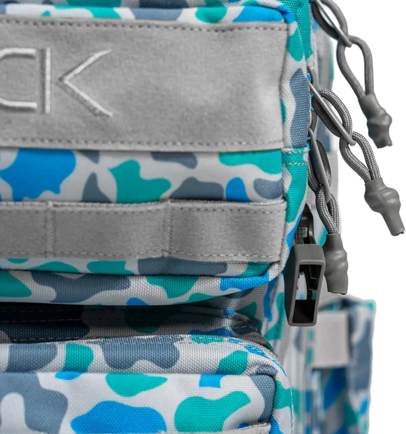 Combat Iron 25L Military Tactical Backpack for Men & Women, Molle Daypack Bug Out Bag, Hiking, Camping, Travel Rucksack with Bottle Holder, Coastal Duck Camo