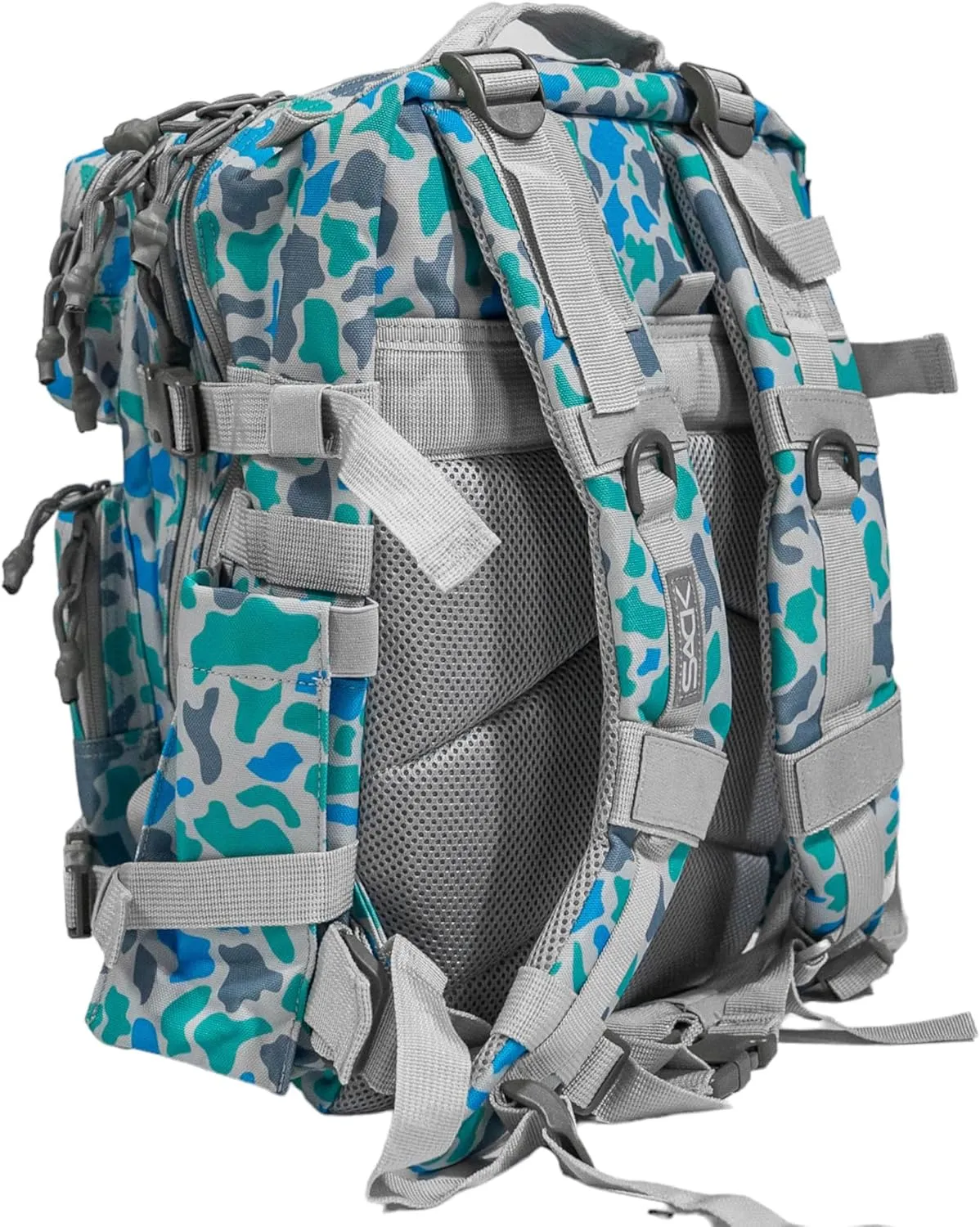 Combat Iron 25L Military Tactical Backpack for Men & Women, Molle Daypack Bug Out Bag, Hiking, Camping, Travel Rucksack with Bottle Holder, Coastal Duck Camo