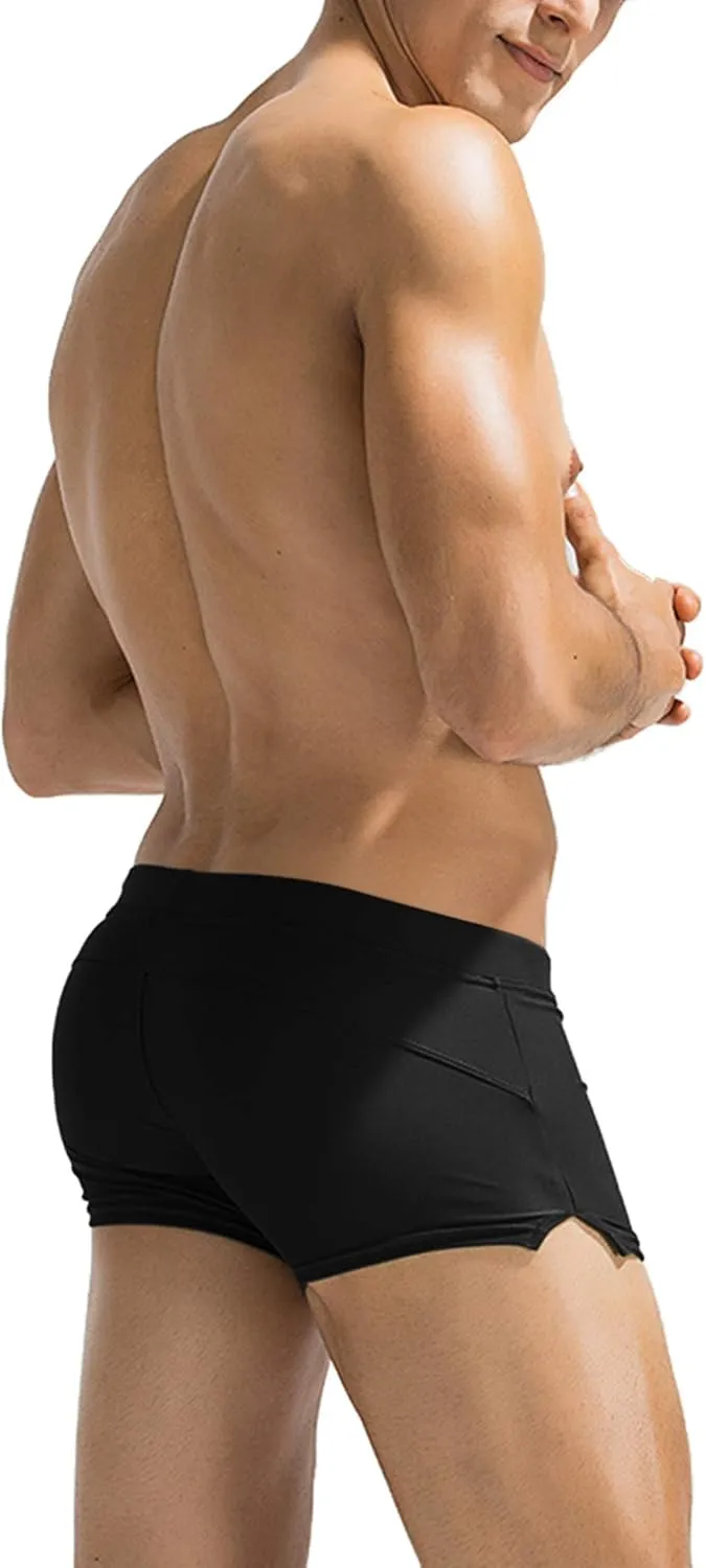 COOFANDY Mens Swim Trunks Swimwear Bathing Suit Swim Brief Square Leg Board Short S-3XL