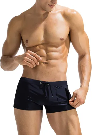 COOFANDY Mens Swim Trunks Swimwear Bathing Suit Swim Brief Square Leg Board Short S-3XL