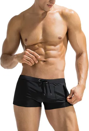 COOFANDY Mens Swim Trunks Swimwear Bathing Suit Swim Brief Square Leg Board Short S-3XL