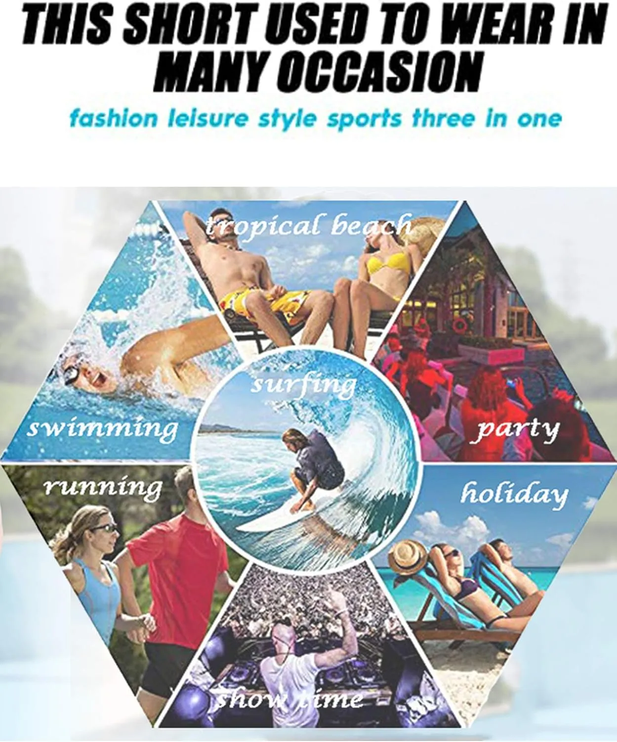 COOFANDY Mens Swim Trunks Swimwear Bathing Suit Swim Brief Square Leg Board Short S-3XL