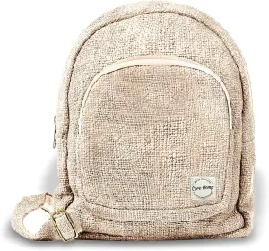 Core Hemp Mini Backpack - Handmade Backpack Purse Made From Organic Hemp - Colorful Hippy Bag With Two Compartments…