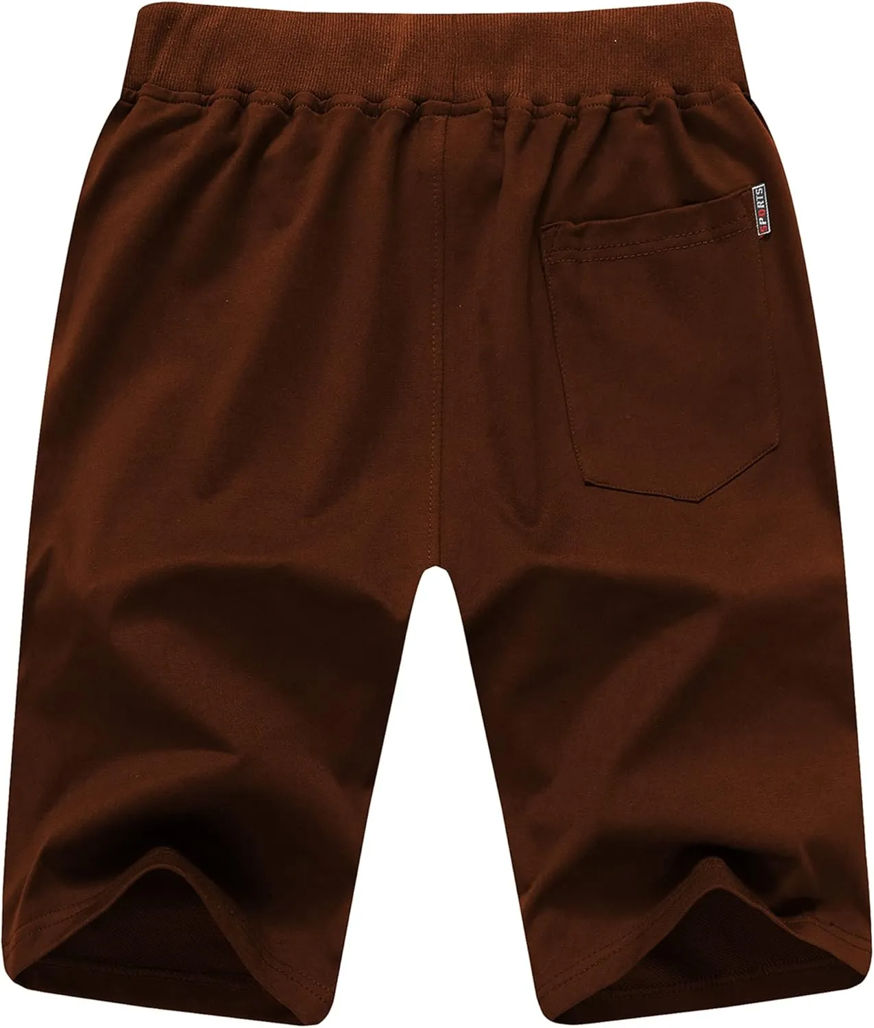 CREATMO US Men's Shorts Zipper Pocket Elastic Waist Stretch Summer Casual Beach