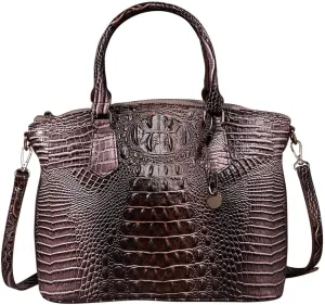 Crocodile Leather Top Handle Bag Fashion Tote Hobo Handbags Crossbody Satchel Bags for Women Shoulder Bag Purse