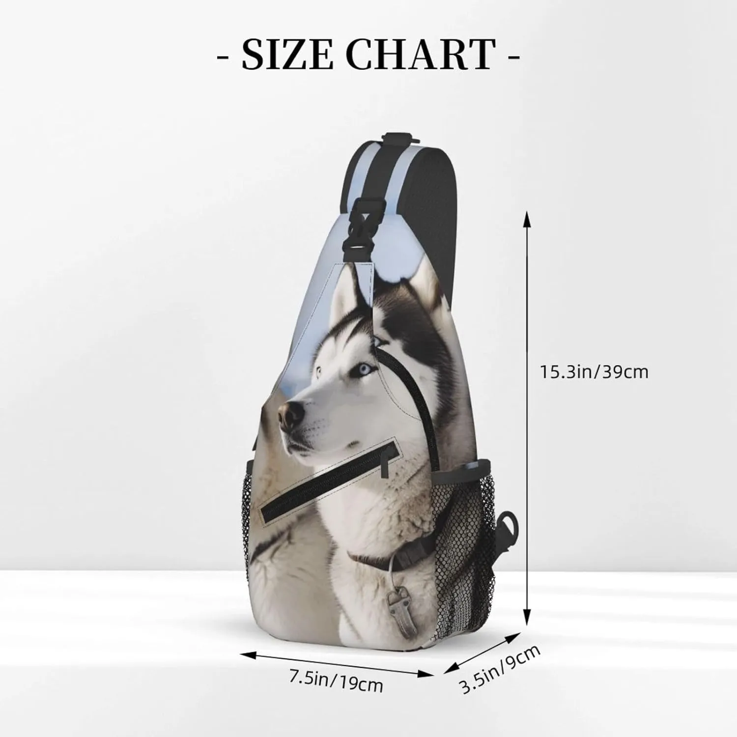 Cross Chest Bag Diagonally Sling Backpack Crossbody Shoulder Bag Labrador Sling Bag Travel Hiking Daypack