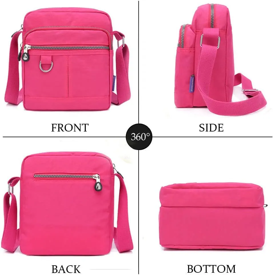 Crossbody Bag Purse For Women Nylon Waterproof Shoulder Handbags Casual Travel Messenger Bag Lightweight Pocketbooks