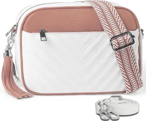 Crossbody Bags for Women Soft Leather Crossbody Purses Small Shoulder Handbags with Two Adjustable Straps