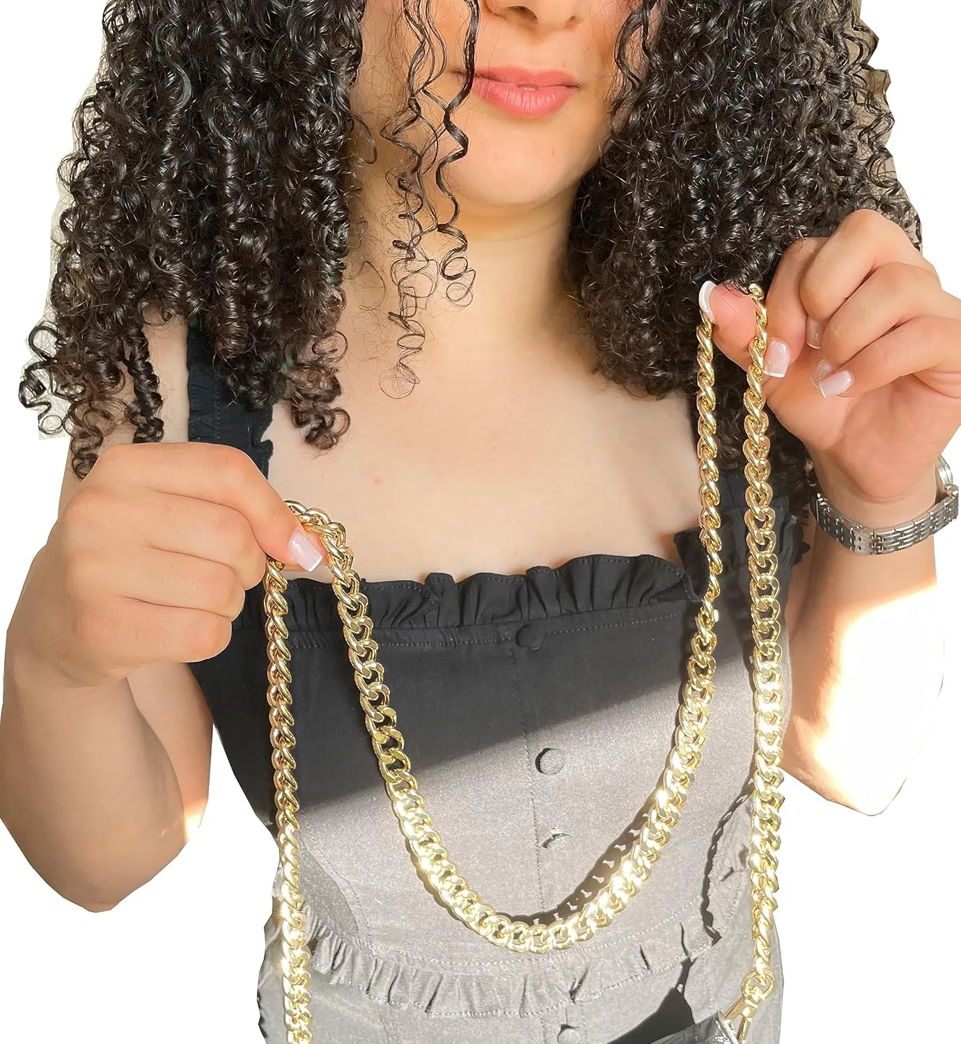 Crossbody Shoulder Strap Purse Chain Replacement (12mm) Light Bag Chain - (32" / 80cm)
