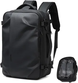 Cusangel compression Vacuum Backpack for Travel,Vacpack,Flight Approved Carry On Backpacks for International Travel,laptop Daypack 45L Expandable 60L Airback (No Vacuum pump)
