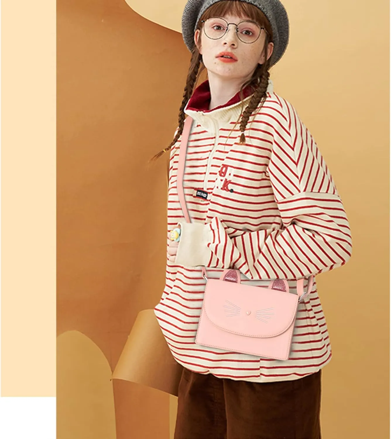 Cute Purses for Teen Girls Small Crossbody Purse and Handbags Cat Gifts for Kids